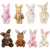 OMIGA 8 Pezzi Mini Coniglietti Pasquali 8 cm Coniglietto Pasquale Peluche per Regalo Coniglio Pasquale per Casa Delle Bambole Decorazione Fai Da Te Bouquet