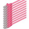 1aTTack.de 88672 10x 3m magenta Cavo di rete Cat6 Cat 6 Ethernet LAN 1000 Mbit/s RJ45