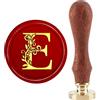 CRASPIRE Timbro Sigillo di Cera Iniziali e Timbro Sigillo Vintage Classico 30mm/1.18inch Timbro Sigillante Testa In Ottone Rimovibile con Manico In Legno per Inviti Regalo Biglietti D'Auguri Wrap