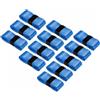 PATIKIL 43.3 Nastro Impugnatura Racchetta Tennis con Buco 12 Pezzi PU Overgrip Elasticizzato Antiscivolo Assorbe Sudore per Badminton Canna Pesca Blu