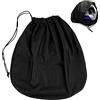 Bahan alamy Borsa per casco, borsa universale per caschi da sci, caschi da equitazione, basket, ecc. 47 x 43 cm, Nero