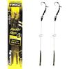 PRO FILSTAR Ronnie Rig - Ami da Pesca N4, Filo da Pesca Fluorocarbon 20cm/11,3kg - Anti Tangle - Accessori Pesca alla Carpa - Attrezzatura Carpfishing - Pop Up Carp Fishing Hook - Ganci Boiles Pellet