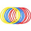 Jenngaoo Anelli da Allenamento per Calcio, 6 Pezzi Multicolor Sport Training Speed Ring Football per velocità di Controllo Agility Training Skills - 16 Pollici di Diametro