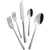 Mulex 200934 m/60 Set di Posate 60 Pezzi, Acciaio Inox, Argento, 22 x 4 x 2 cm