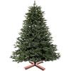 Relaxdays Albero di Natale Artificiale Realistico 180 cm, Aghi in PVC e Iniezione, Folto, Supporto in Legno, Borsa, Verde
