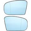 Baceyong Specchietto per auto in vetro riscaldato sinistra/destra compatibile con M-ercedes Classe S W220 1998-2002 Classe CL W215 2000-2003 Specchietto laterale in vetro bianco/blu