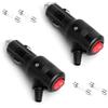 TNSLAND 2 Pezzi Spina Accendisigari 12V 24V, Adattatore Spinotto Accendisigari Con Interruttore e LED Connettore 15A Ad Alta Potenza Con Fusibili Presa DC Per Auto Camion Camper Moto E Frigorifero Da Auto