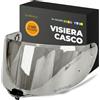 Everalo Visiera Compatibile con LS2 FF811 - Vector 2 - Vector II Carbon (Argento Cromo)