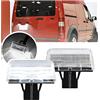NSLUMO Luce targa LED per F'ord Transit MK4 MK5 MK6 MK7 Transit Connect, luce bianca LED per targa, accessori luce posteriore e fanale, senza errori CANBUS, 2 pezzi