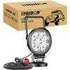 RIGIDON 1 Pcs Faro da ricerca Led, Luce da Lavoro con Base Magnetica, Luce da Ricerca, per Auto Fuoristrada, Camion SUV 4x4 Barca, 4 Pollici 27 W DC 12 V 24V Spotlights Fari di Profondità, 6000K