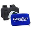 EasyRun Supporto per Moto in Silicone compatibile con Dispositivi Telepass®, UnipolMove®, MooneyGo® - Splash Resistant con Cinghie a Strappo Regolabili - Astuccio Protettivo per Telepedaggio (Blu)