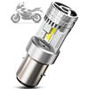 SUPAREE Lampadina S2 Led Moto Con Ventilatore Faro Moto BA20D Lampadina BA20D S2 10000LM 6000K 12V 35W 500% Luminoso 1:1 Plug and Play Sostituzione per Alogena (1 Pezzo)