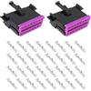 The Lord of the Tools 2PCS 16-pin OBD 2 connettore di ricambio parte 8D0972695 compatibile con VW compatibile con Audi compatibile con veicoli Skoda OBD 2 Kit di riparazione