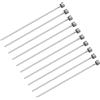 QUARKZMAN 10pz Spille di Espulsione Dritte, Diametro 2mm (0.08) Punta Tonda in Acciaio Skd61 Lunghezza 100mm (4) per Manutenzione Meccanica