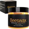 JJPJL 80g Cera D'api,cera per Legno,Cera d Api,Cera D'api per Legno,Cera D'api Naturale,Beeswax,Cera Legno,Cera d Api per Legno,Beeswax Cera D'api,per la Cura e la Protezione dei Mobili in Legno