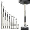 VINEST Set di punte per cacciavite magnetico antiscivolo, set di punte per trapano Power Bit con denti antiscivolo, set di punte per trapano a percussione (K5-9 pezzi)