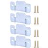 QWORK® 4 Pzs Connettore Giunto per Mobili Divano Componibile, Staffa Gancio a Incastro in Ferro Zincato con Viti (96 x 46 mm)