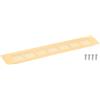 QUARKZMAN Griglia Aerazione, 1Pz 300 x 50mm - Griglia D'aria Alluminio Rete Lega Alluminio, Griglia di Ventilazione Rettangolare per Armadio Scarpe (Oro)