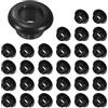 M METERXITY 30-Pack Passacavi In Gomma Per Ringhiane, Foro 12mm Anello 10mm ID Guarnizione Per Cablaggi, Cavi, Autoveicoli, Ringhiane Metalliche, Passacavi Auto [Nero]
