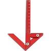 KooingTech Angolo di centraggio, testa centrale, 45/90 gradi in lega di alluminio Speedmarker con scala da 105 mm per misurazioni di lavorazione del legno