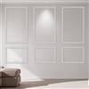 Art3dwallpanels Set di 6 pezzi di modanature da parete pretagliate, pannelli per boiserie pronti da assemblare per decorazione murale interna soggiorno camera da letto parete d'accento - Installazione