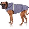 Bella & Balu Impermeabile Cane Taglia Grande - Cappotto Cane Invernale con Cappuccio e Catarifrangenti - Poliestere Impermeabile Regolabile per Pioggia, Freddo, Neve - Mantellina Cani - Grigio, L