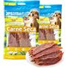 BPS BUENA PET SHOP BPS Snacks Naturali per Cani e Gatti 100% Carne Pura, Liofilizzato, Alto in Proteina, Basso di Grasso, Senza Additivi Spuntini Sani per Animali (2 Pcs, Anata)