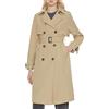 OROLAY Trench Lungo da Donna Cappotto Classico Doppiopetto con Risvolto con Cintura Cachi M