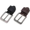 EMSea 2 Pezzi Fibbia Ad Ardiglione Per Cintura In Lega Resistente Da Uomo Fibbia Per Cintura Cinturino Rettangolare Fibbia Ad Ardiglione Adatta Per Cinture Causali Larghe 35-38 Mm (nero + Marrone)