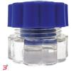 P.B. PHARMA SRL FRANTUMAPILLOLE IN ABS A 2 SCOMPARTI BASE TRASPARENTE COPERCHIO BLU DIMENSIONI 5,4X3,3X4,7 CM