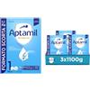 APTAMIL Nutribiotik 1 - Latte per lattanti in polvere dalla Nascita al 6° mese, Formula Brevettata - Confezione 3300 grammi (3 confezioni da 1100g)