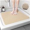 Mavicen Tappetino da doccia antiscivolo, lavabile, 80x80 cm, anti-muffa, ad asciugatura rapida, massaggio Luffa, tappetino da bagno con scarico, tappetino da bagno in PVC Luffa per ambienti umidi