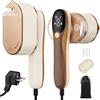 QEANY Steamer 1200W Ferro da Stiro Verticale,Mini Ferro da Stiro Girevole,2 in 1 Ferro da Stiro da Viaggio con serbatoio dell'acqua da 110 ml,per Casa,Ufficio e Viaggi,Adatto
