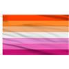 AhfuLife 2Pcs Bandiere Lesbian per il Giorno dell'orgoglio, 150 x 90cm Bandiera Lesbian LGBTQ+, Doppio Lato con Occhielli in Ottone per Pride Day Mostre, Sfilate, Decorazione il 17 Maggio