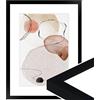 WANDStyle cornice foto legno 21x30 cm, cornici A4 da parete, cornice moderno 30x21 cm, portafoto da parete A4, cornici foto nero per appendere, Photo Frame H950 - Made in Germany