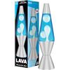 Lava Lite Lampada Lava Classica, 36,8 cm, Bianco/Blu, Alluminio