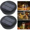 Set Di 2 Lanterne Solari in Rattan, Lampade a LED Impermeabili per