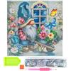 Ideen mit Herz Diamond Painting Tela su telaio | 30 cm x 30 cm | Set di attrezzi inclusi