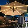 VEEKAY Luci Solari per Ombrellone,Llluminazione Solare per Ombrellone,104 LED Luci per Ombrelloni da Esterno,Telecomando,IP67 Impermeabile Catena di luci,8 Modalità di Luminosità,per Esterni,Patio
