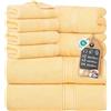 Cloud Pillow Set di Asciugamani 8 Pezzi in Cotone 100%, Ultra Assorbenti