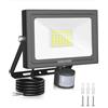 MEIKEE 30 W - Proiettore LED con sensore di movimento, 30 s 2820 lm, bianco freddo, 6500 K, IP66, impermeabile, illuminazione di sicurezza, faretto LED con sensore per esterno, giardino, patio, garage