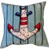 IL MAGGIOLINO | Fodera 40x40 Gobelin con Stampa Ancora, Tessuto Doppio, Cerniera Nascosta, Made in Italy