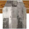 Jayusaror Runner Tavola Moderno Grigio Runner da Tavolo Decorazione Primaverile Retrò Boho 40 x 240 cm Centro Tavola Moderno Decorazione Centrotavola Invernale Autunnale da Interno