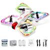 A Alpha Mini Drone con Fotocamera 720P per Bambini, Micro Drone per Principianti, Quadcopter RC con Protezione Eliche, Flip 360°, Luci LED, Drone Giocattolo per Interno ed Esterno