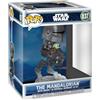 Funko POP! Rides Deluxe: Star Wars - The Mandalorian and Grogu - The Mandalorian with Grogu in Imperial Remnant AT-RT - Figura in vinile da collezione - Idea regalo - Prodotto ufficiale