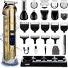 VGR Regolabarba da uomo ricaricabile, tagliacapelli senza fili, impermeabile IPX6, rasoio elettrico, kit per la toelettatura di orecchie, naso, corpo, peli del viso, 8 in 1