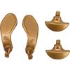 lyrlody Paddle per Controller di Gioco, Paddle in Metallo per Controller Edge, 4 Pulsanti Sostitutivi in acciaio Inossidabile con Design Intercambiabile, per Wireless 5 (GOLD)