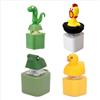 Pipihome 4 Pezzi Tastiera Fidget Toys, Tung Sahur Antistress Giocattolo Adulti Bambini, Kawaii Click Fidget Toy, Portachiavi con luci e Suoni, per Anti Stress e Decorazioni (D)