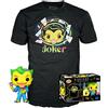 Funko POP! & Tee: DC - Joker - (BKLT) - Medium - DC Comics - T-Shirt, Maglietta - Vestiti con Figura in Vinile da Collezione - Idea Regalo - Giocattoli e Top a Maniche Corte per gli Adulti Uomini