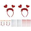 Rainway Set di cerchietti per capelli e tatuaggi per il viso, con strass, tatuaggio temporaneo del viso, accessorio per Halloween, Carnevale, Carnevale